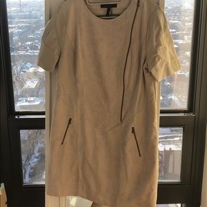 BCBG suede shift dress. Hits btwn midthigh & knee